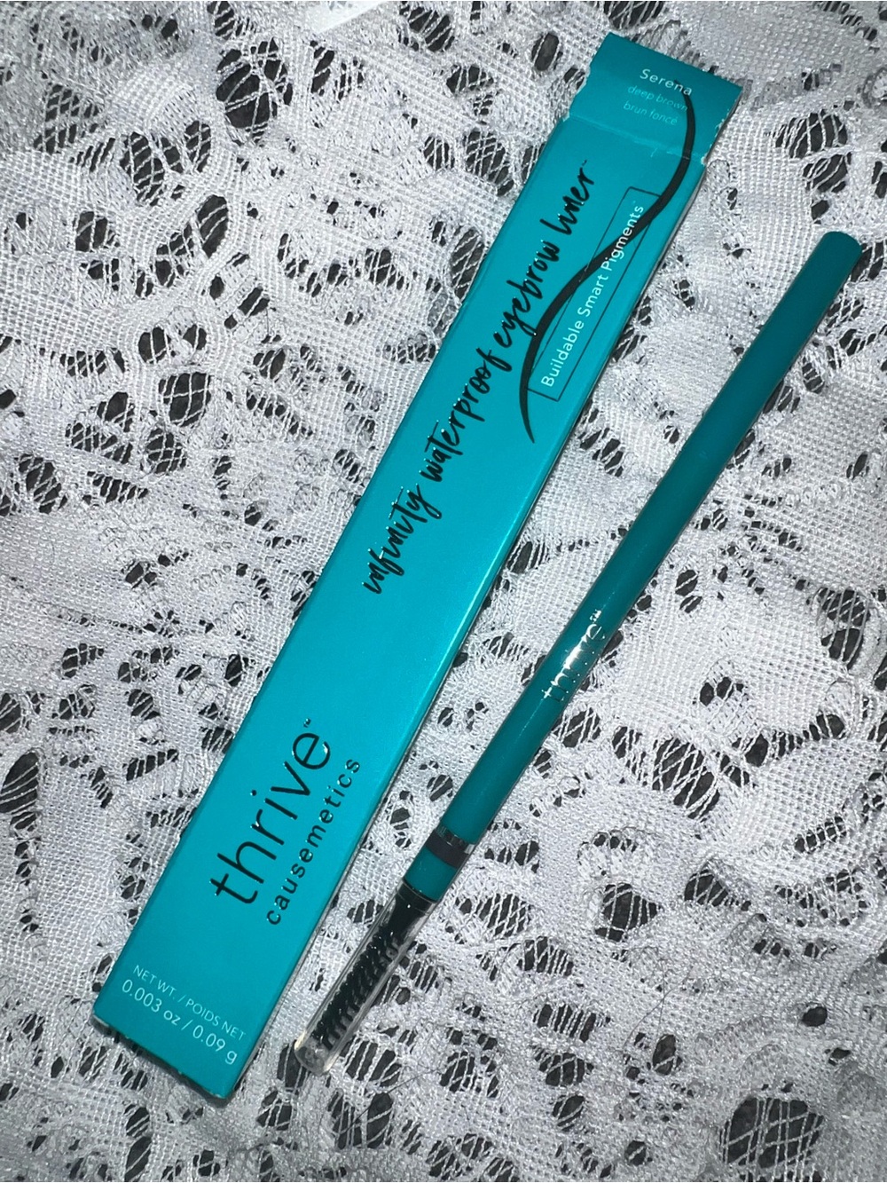 Thrive cosmetics, Infiniti waterproof eyebrow liner, Serena (Deep Brown)